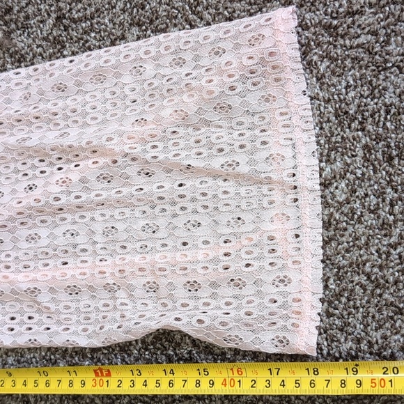 Torrid Women's Off-Shoulder Lace Babydoll Top Pink Stretchy Size 5X - Picture 11 of 11